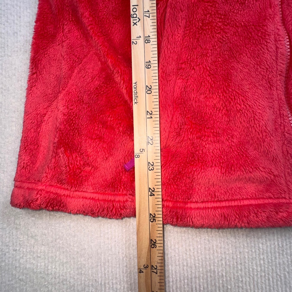 The North Face Osito Fleece Jacket‎ Girls XL Pink Red Full Zip High Pile Soft - Picture 8 of 9